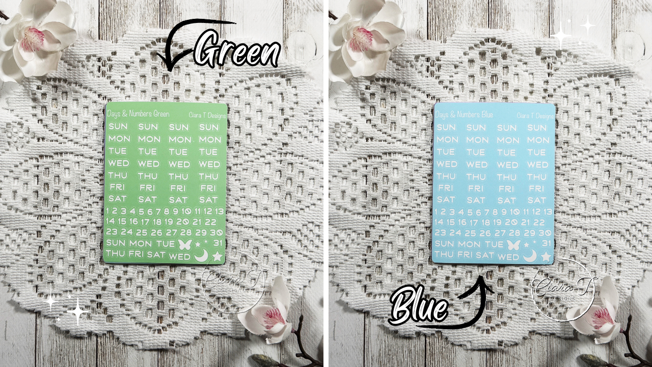 Rainbow Background Days & Numbers Medium Sticker Sheet