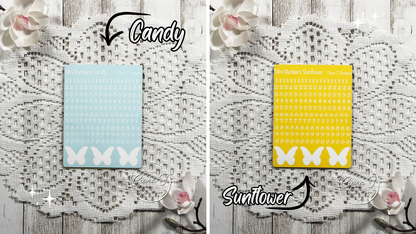 Candy Background Mini Numbers Medium Sticker Sheet