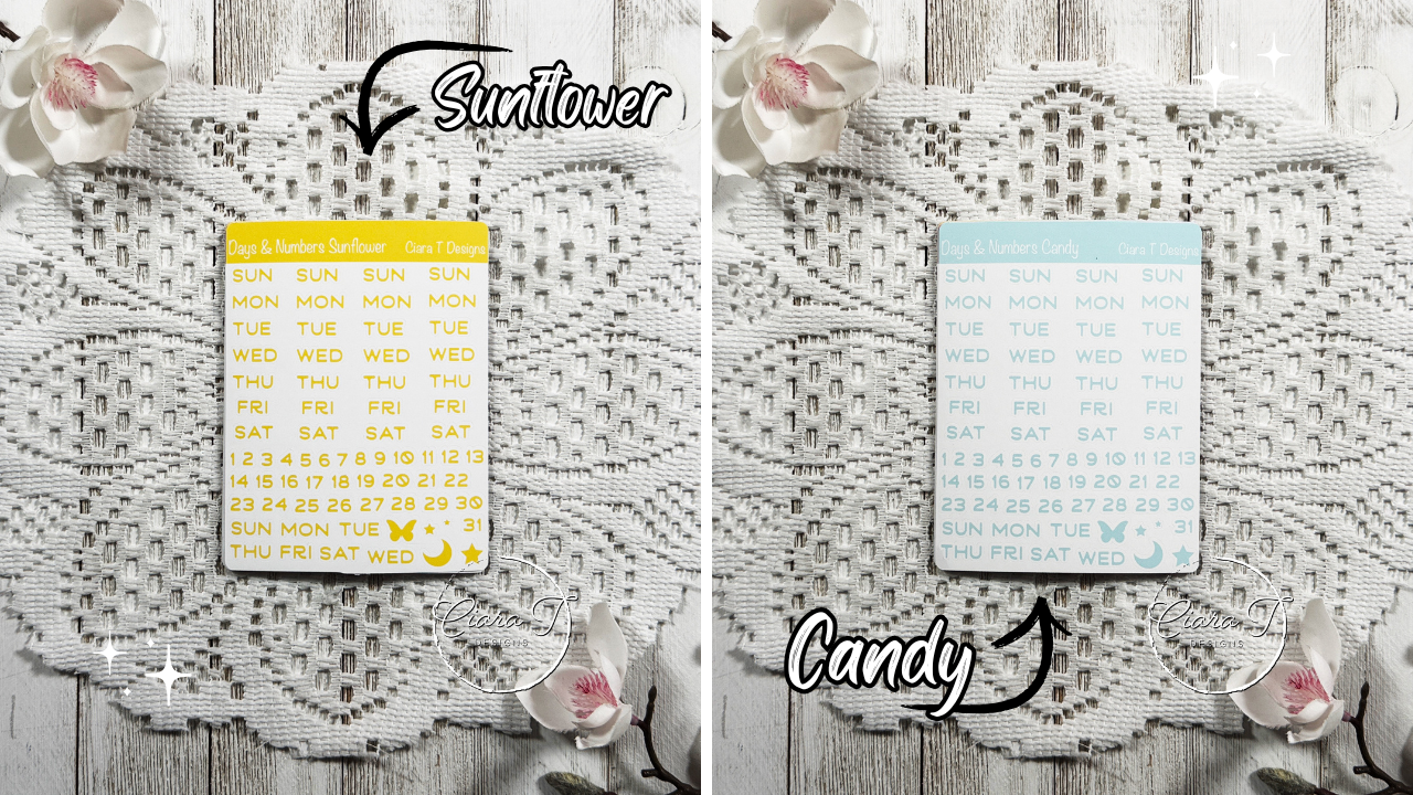 Candy Days & Numbers Medium Sticker Sheet