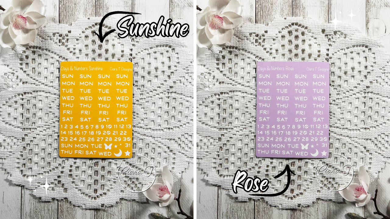 Candy Background Days & Numbers Medium Sticker Sheet