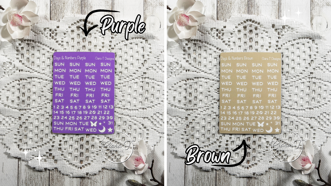 Rainbow Background Days & Numbers Medium Sticker Sheet