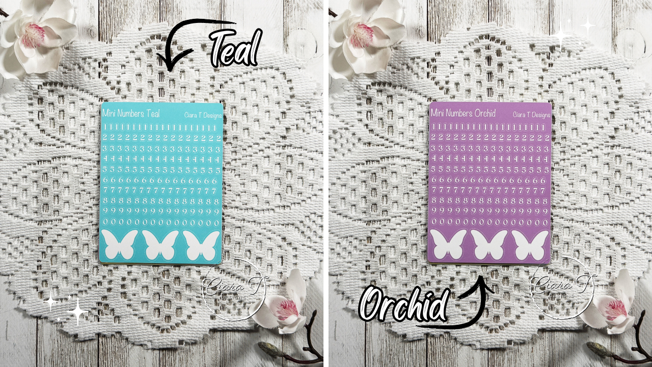 Candy Background Mini Numbers Medium Sticker Sheet