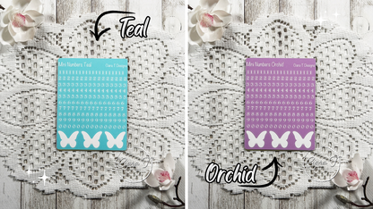 Candy Background Mini Numbers Medium Sticker Sheet