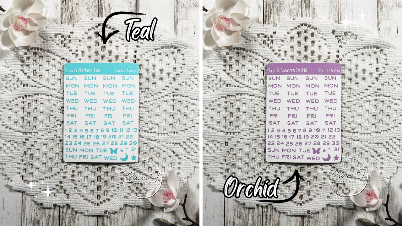 Candy Days & Numbers Medium Sticker Sheet