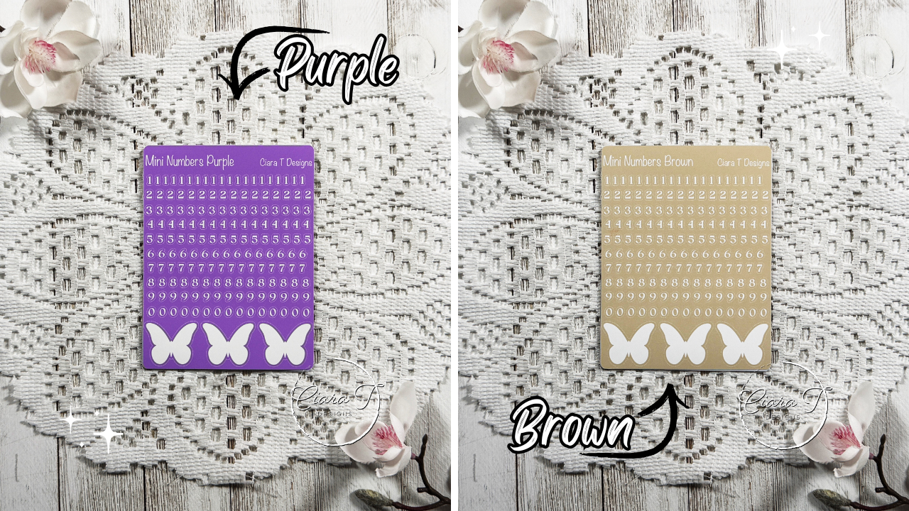 Rainbow Background Mini Numbers Medium Sticker Sheet