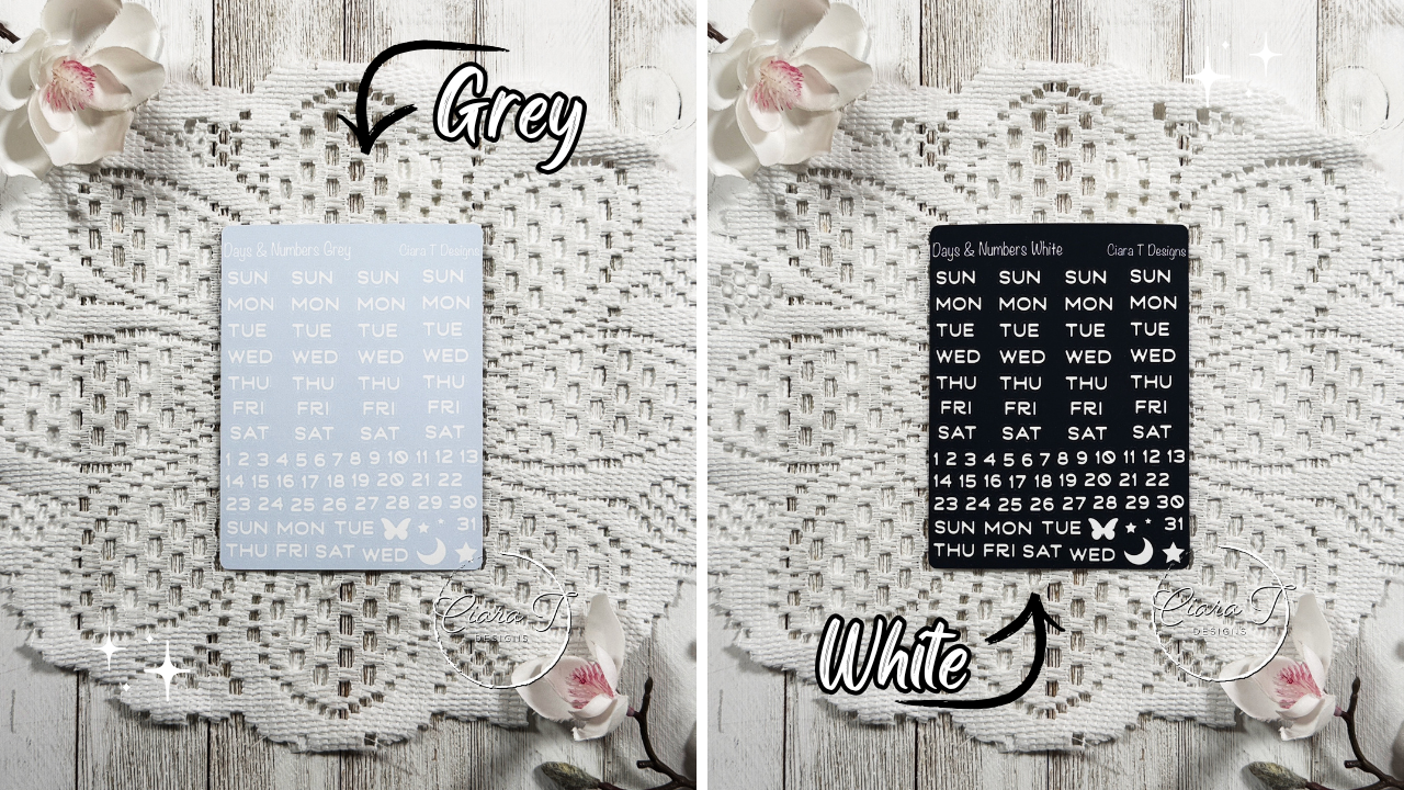 Rainbow Background Days & Numbers Medium Sticker Sheet