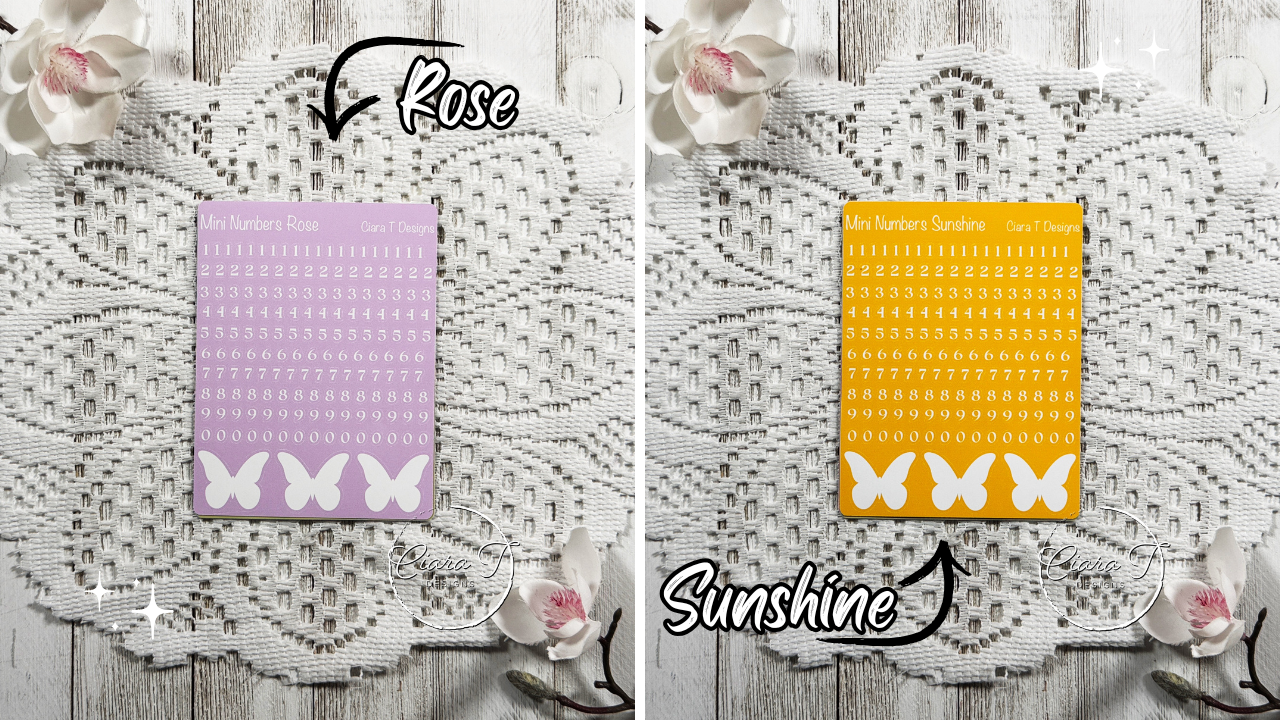 Candy Background Mini Numbers Medium Sticker Sheet