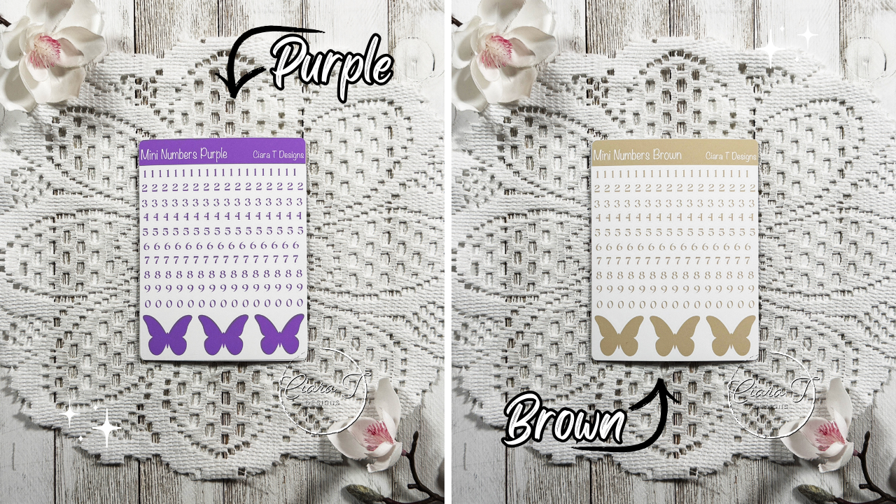 Rainbow Mini Numbers Medium Sticker Sheet