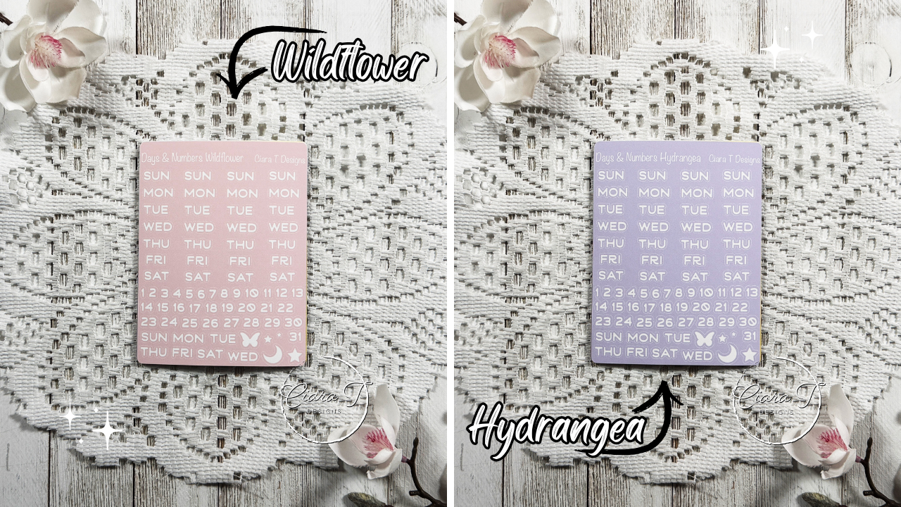 Candy Background Days & Numbers Medium Sticker Sheet