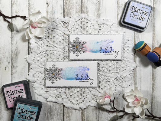 Inky Christmas Mini Slimline Card *Bundle*