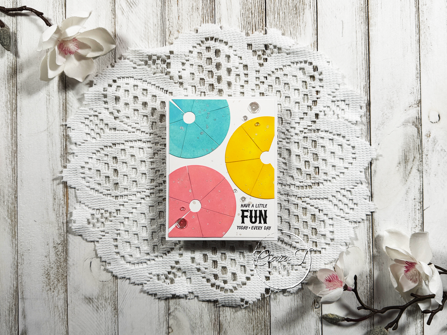 Ink-Blending & Umbrellas Inspirational Card