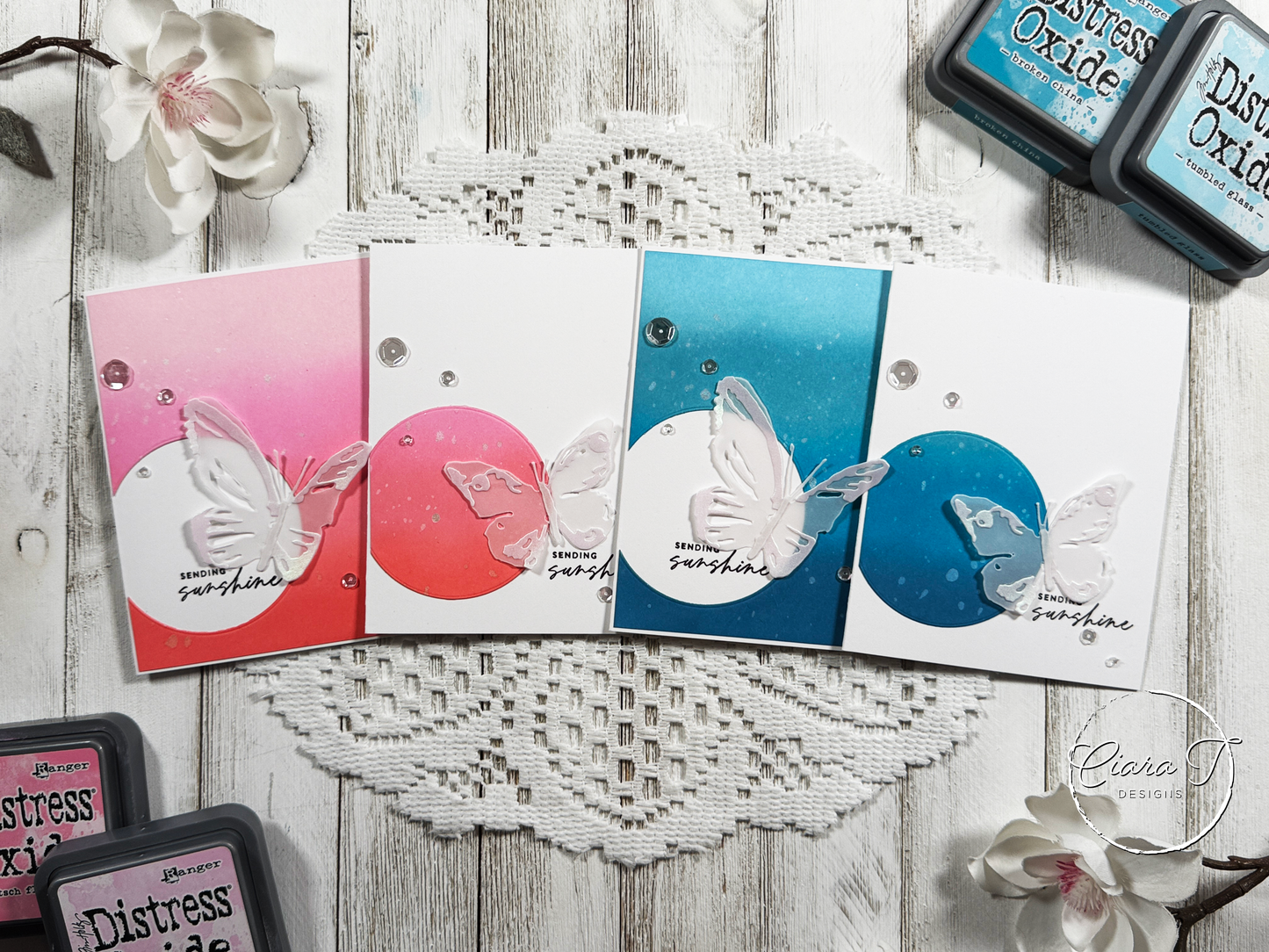 Ink- Blending & Butterfly Inspirational Card *Bundle*