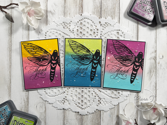 Ink- Blending & Moth Thank You Card *Bundle*