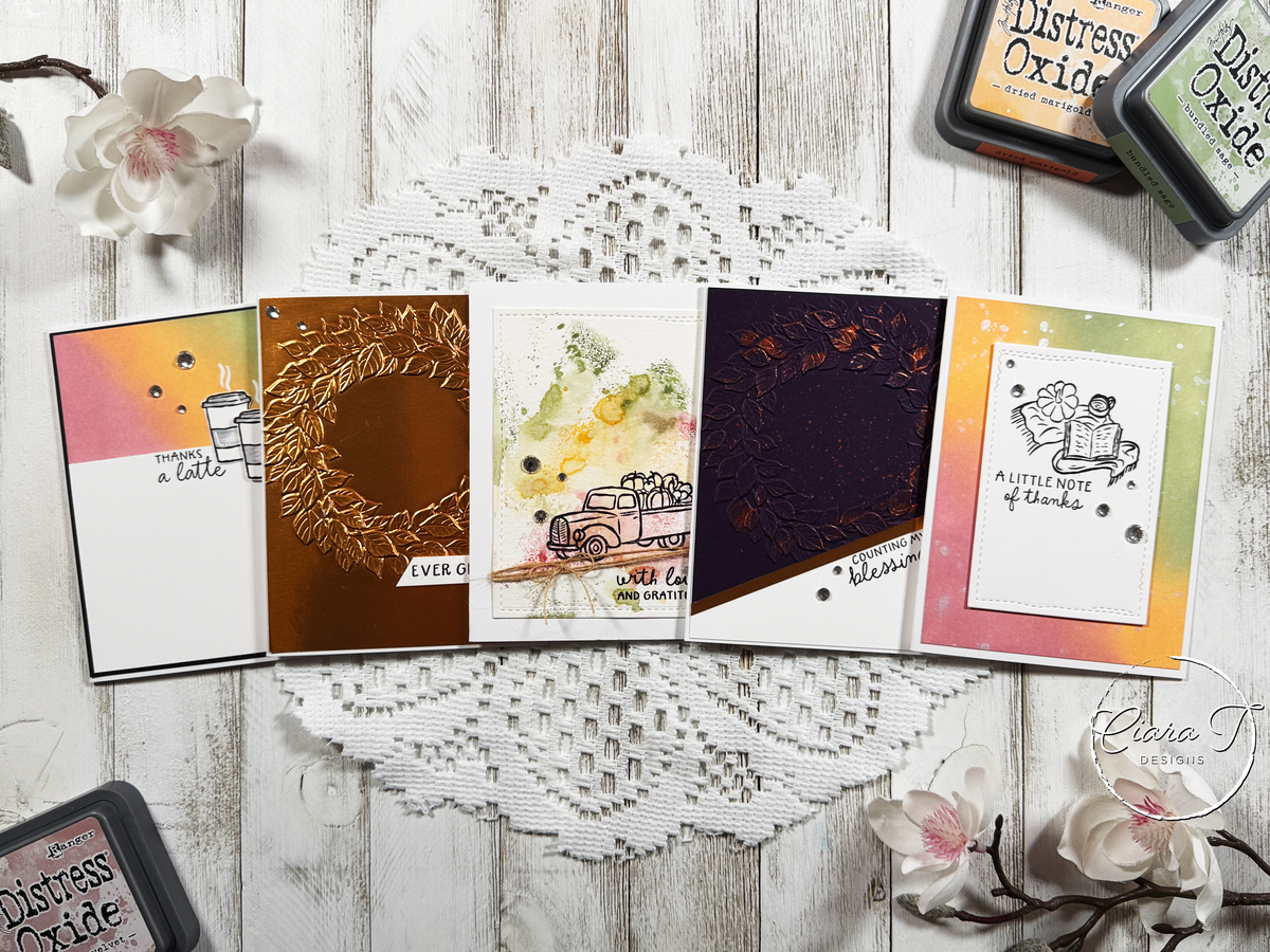Homespun Gratitude 5 Cards 1 Kit Card *Bundle*