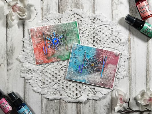 Inky Flat Shaker Christmas Card *Bundle*