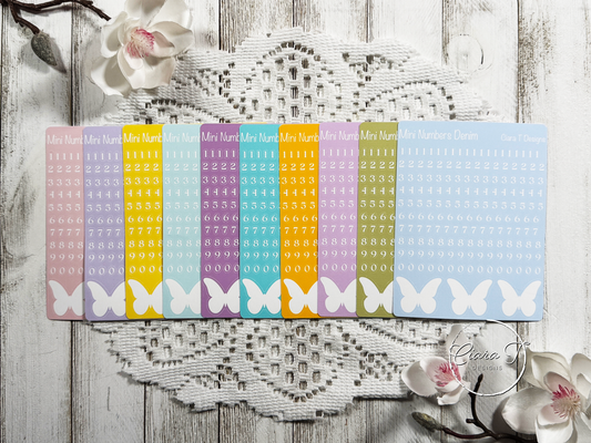 Candy Background Mini Numbers Medium Sticker Sheet
