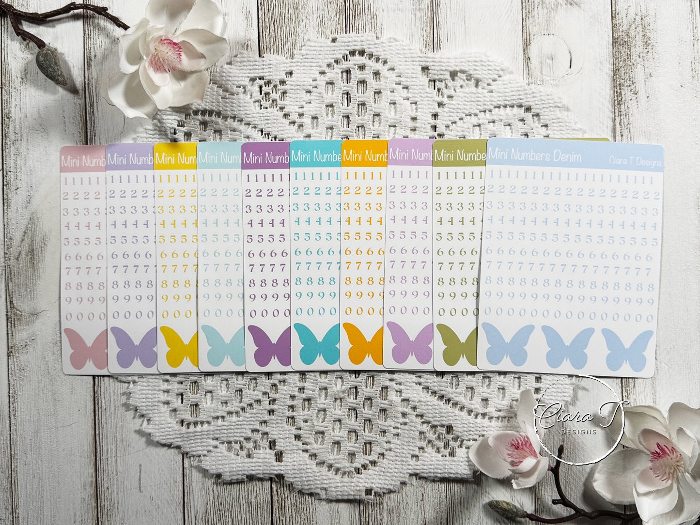 Candy Mini Numbers Medium Sticker Sheet