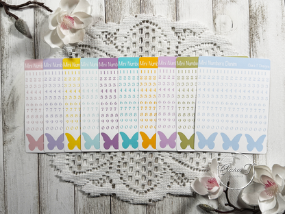 Candy Mini Numbers Medium Sticker Sheet