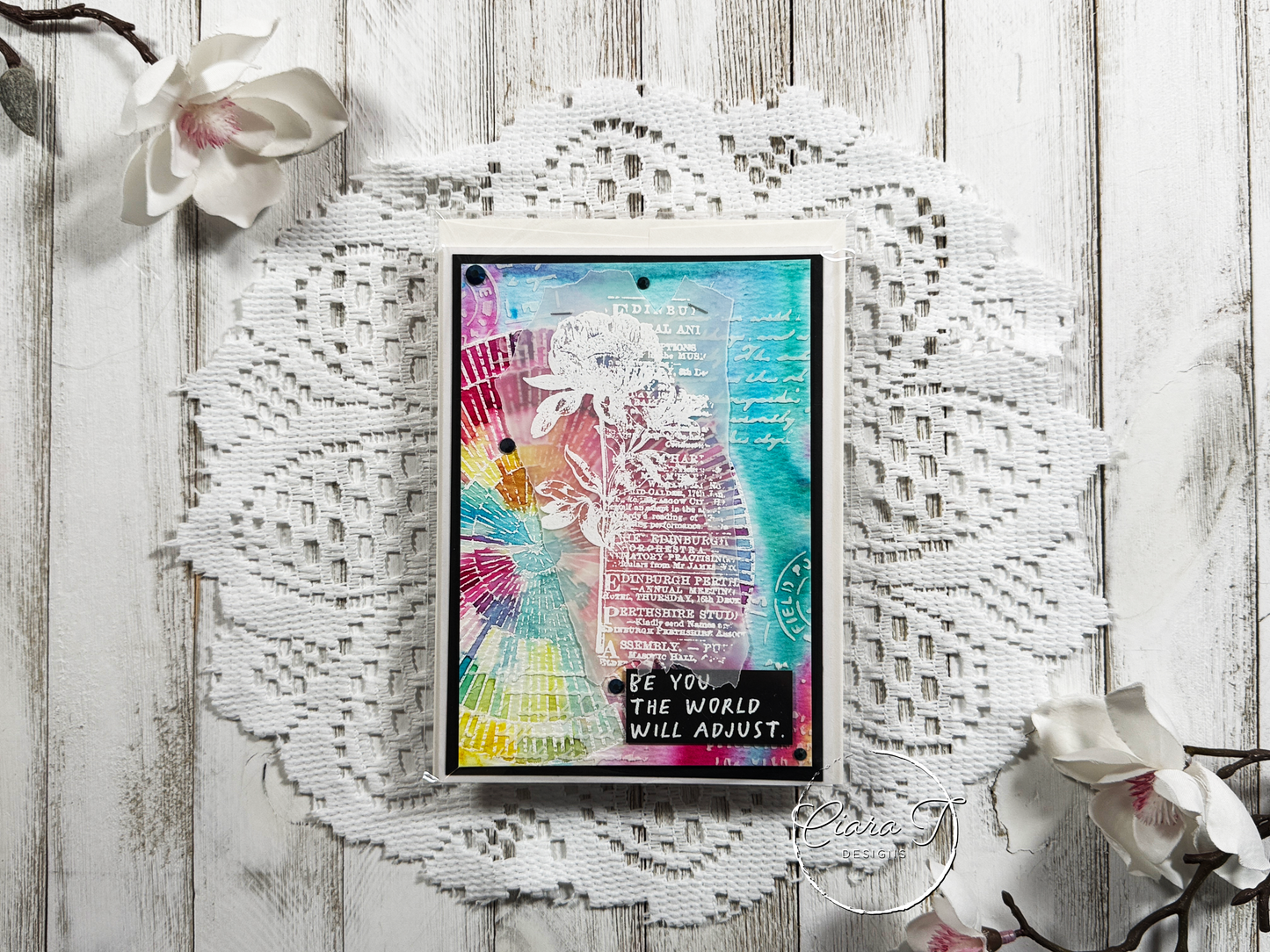 Mixed Media Inspirational 5x7 Card