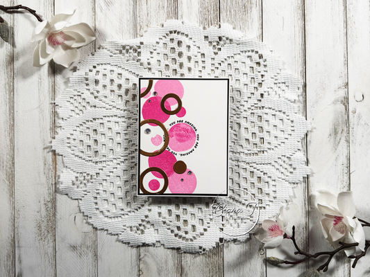 Pink & Gold Inspirational Card