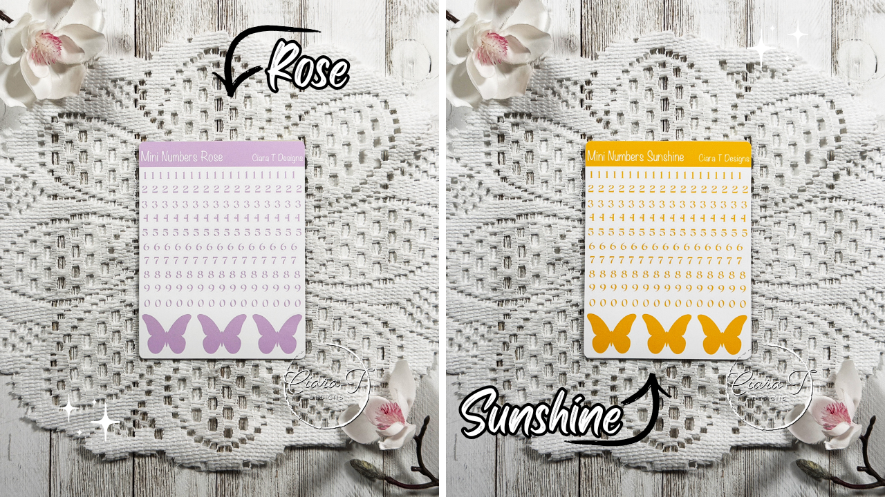 Candy Mini Numbers Medium Sticker Sheet