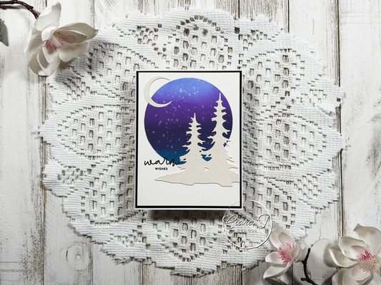Ink-Blended Scene Christmas Card