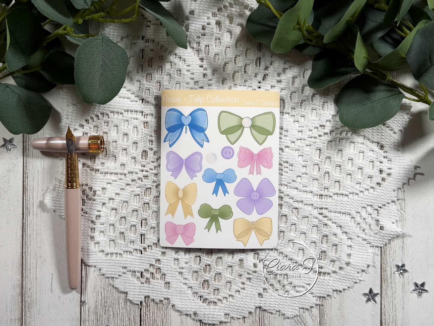 Bows Sticker Sheet - Tulip Collection