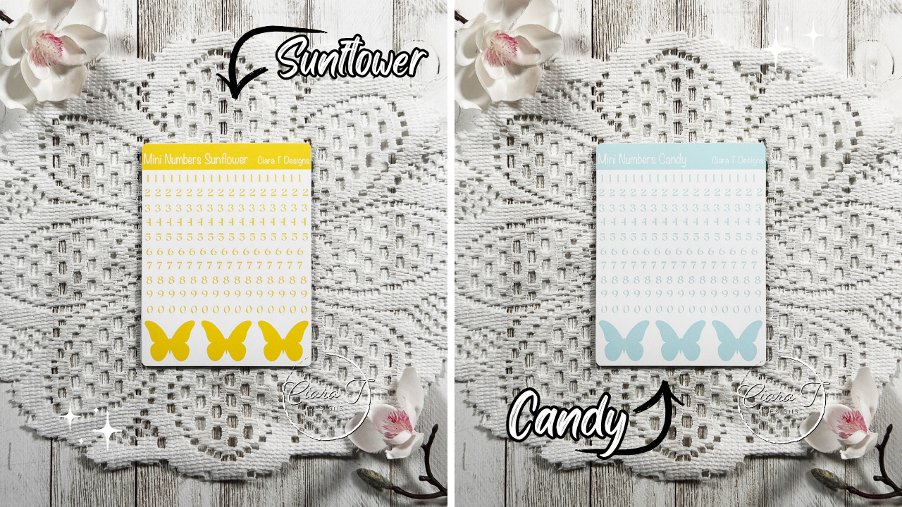 Candy Mini Numbers Medium Sticker Sheet