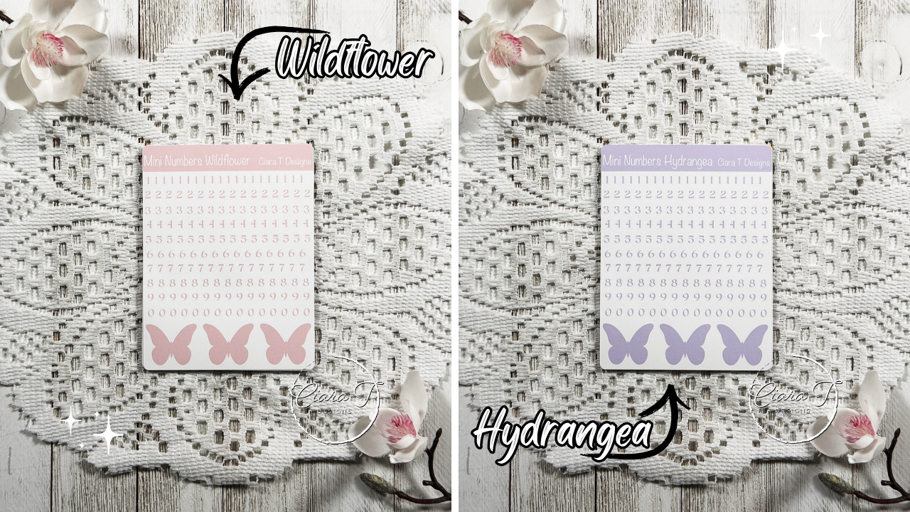 Candy Mini Numbers Medium Sticker Sheet