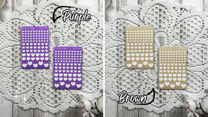 Tiny Rainbow Background Heart Sticker Sheet