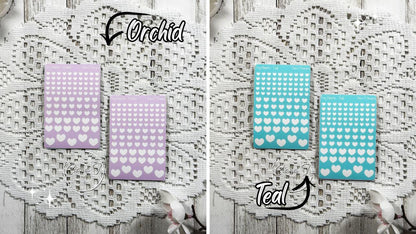 Tiny Candy Background Heart Sticker Sheet