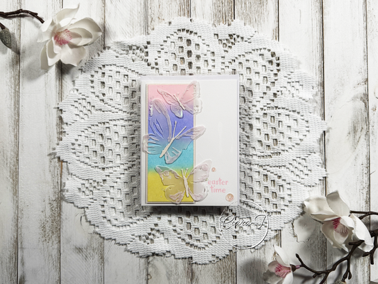 Ink-Blended Butterfly Easter Card