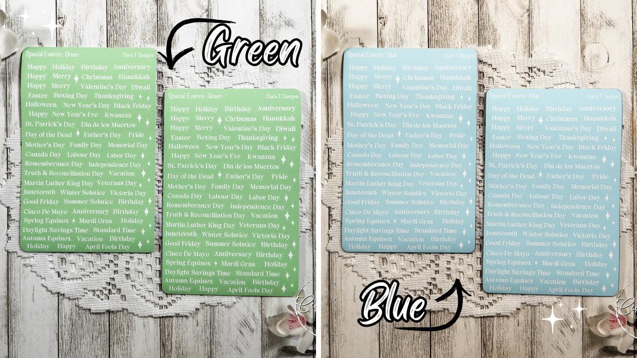 Special Events Rainbow Background Sticker Sheet