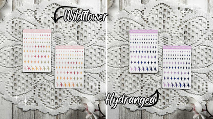 Tiny Ombre Candy Coloured Sparkle Sticker Sheet