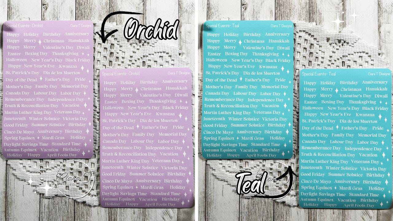 Large Candy Background Special Events Sticker Sheet