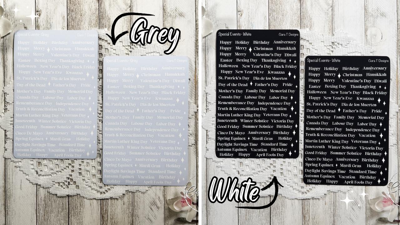 Special Events Rainbow Background Sticker Sheet