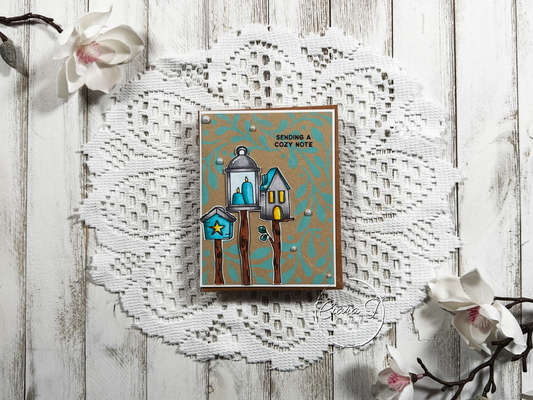 Mailboxes Saying Hello Card