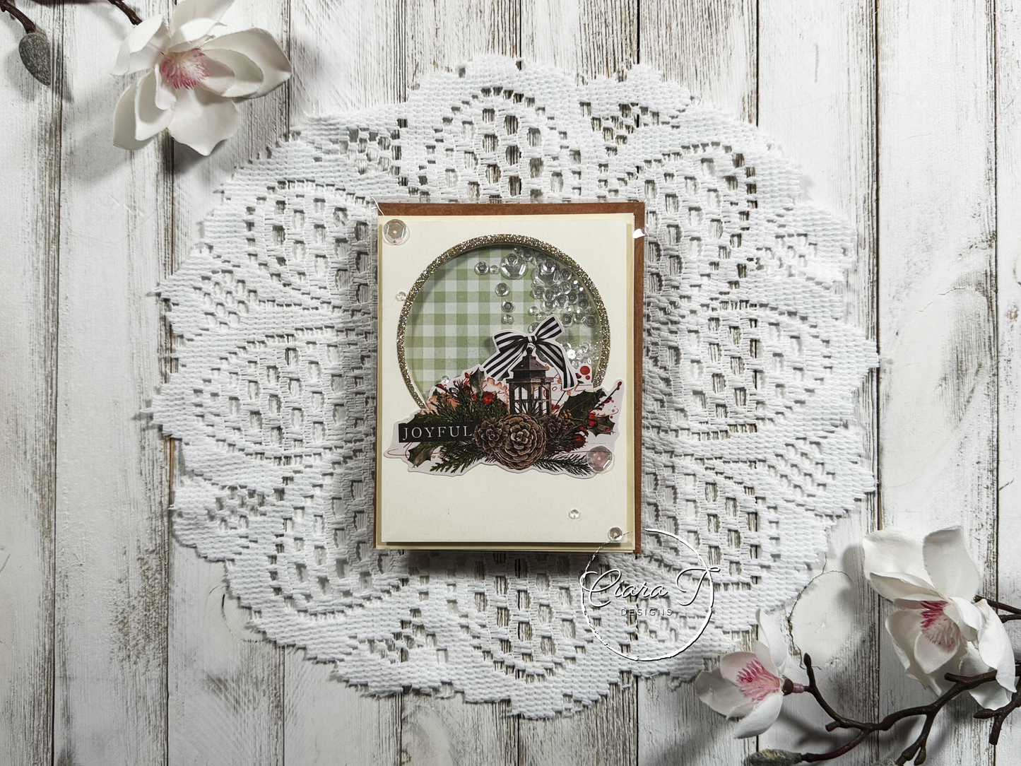 Joyful Shaker Christmas Card