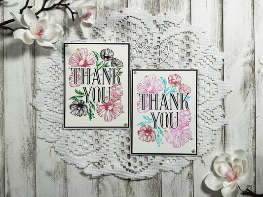 Colourful Floral Thank You Card *Bundle*