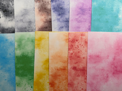 Digital Light Watercolour Pattern Paper Pack