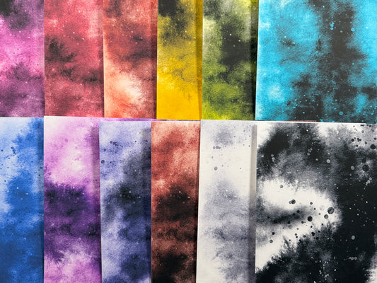Digital Dark Watercolour Pattern Paper Pack