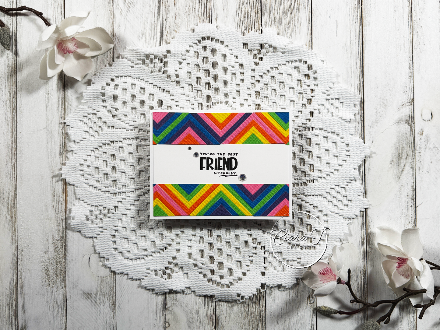 Vibrant Triangle Friendship Card